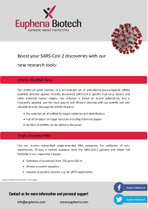 SARS-CoV-2 research tools by Eupheria Biotech